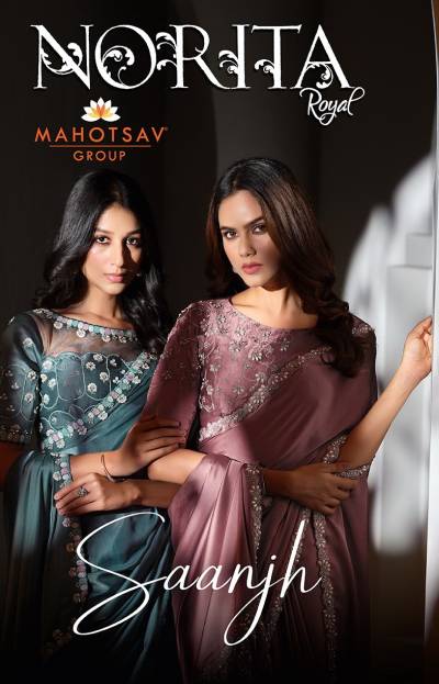 MAHOTSAV SAANJH 43902 TO 43918 DESIGNER SAREE WHOLESALER IN INDIA
